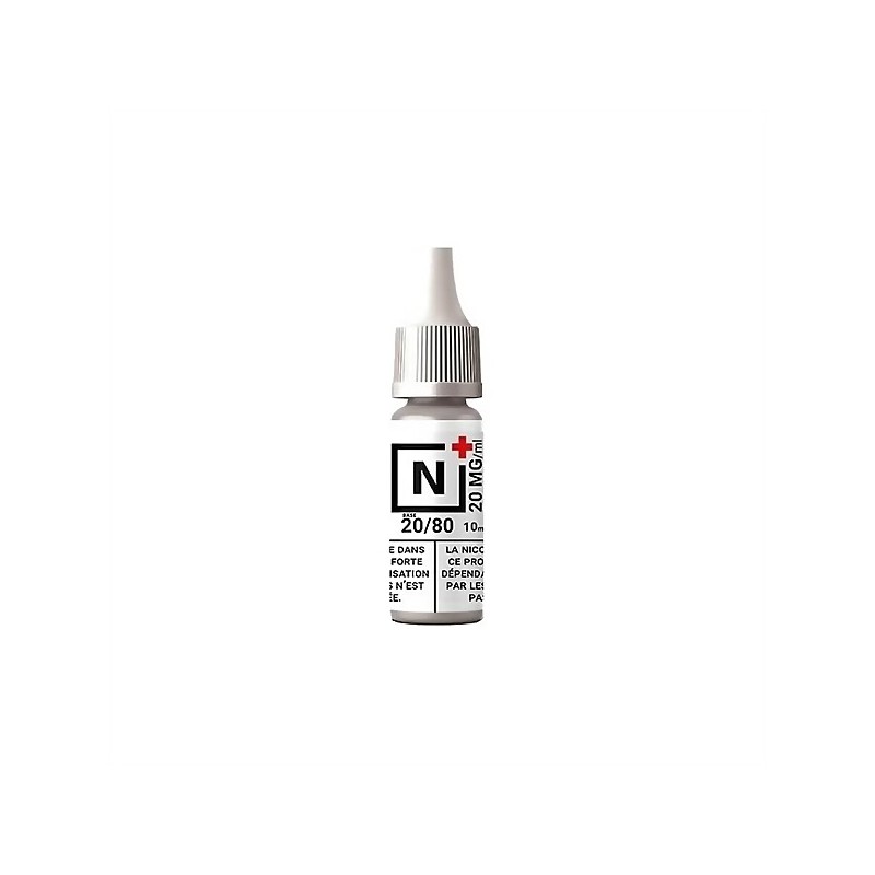 Booster de nicotine 10ml 20mg 20PG/80VG - N+ Booster de nicotine 10ml 20mg 20PG/80VG - N+