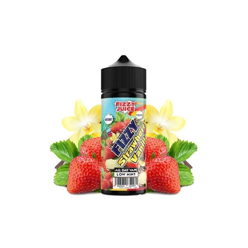Strawberry Vanila 0mg 100ml - Fizzy Juice Strawberry Vanila 0mg 100ml - Fizzy Juice