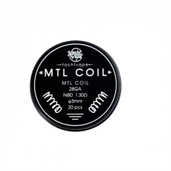 Mtl Coil 28G Ni 80 1.30 Ohm 20pcs - Yachtvape