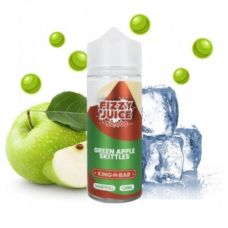 Green Apple Skittle Ice 0mg 100ml - Fizzy Juice