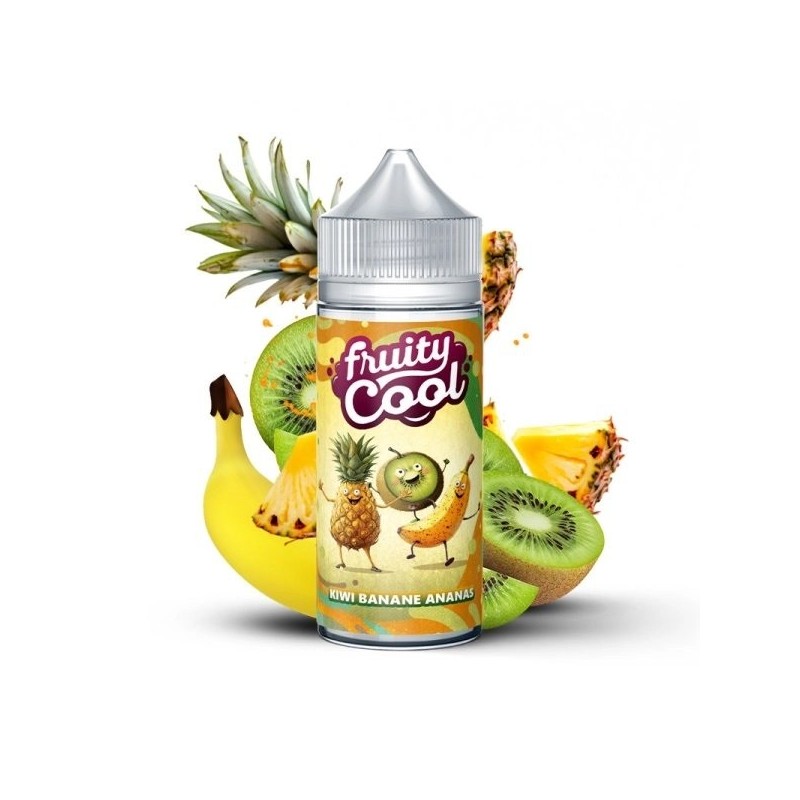 Kiwi Banane Ananas 0mg 100ml - Fruity Cool Kiwi Banane Ananas 0mg 100ml - Fruity Cool