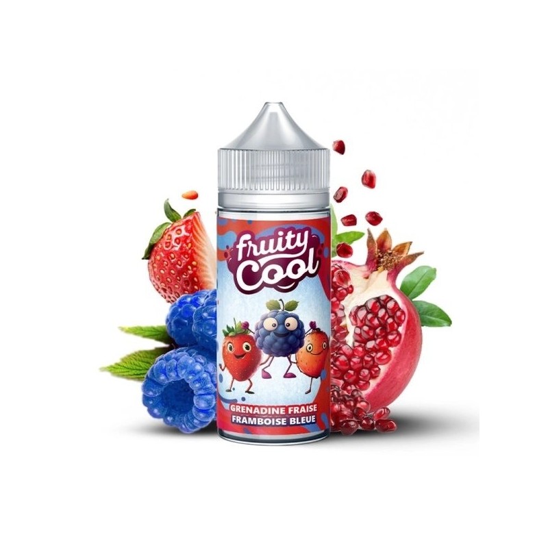 Grenadine Fraise Framboise Bleue 0mg 100ml - Fruity Cool Grenadine Fraise Framboise Bleue 0mg 100ml - Fruity Cool