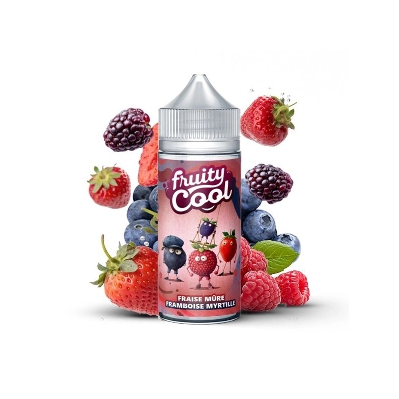 Fraises Mûres Framboises Myrtilles 0mg 100ml - Fruity Cool Fraises Mûres Framboises Myrtilles 0mg 100ml - Fruity Cool