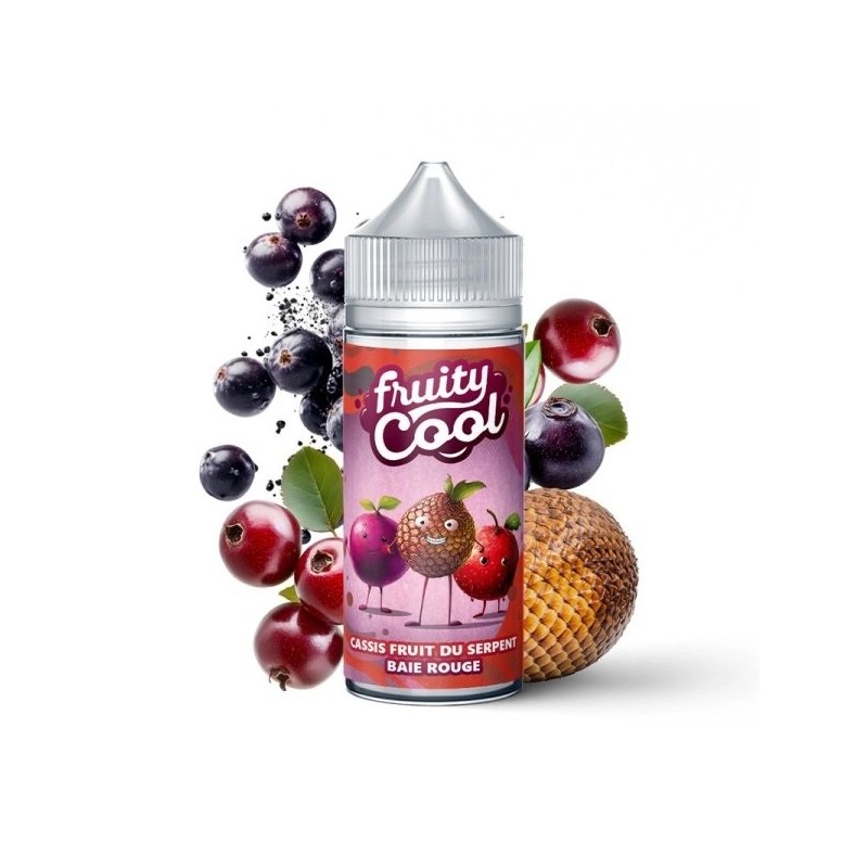 Cassis Fruit du Serpent Baie Rouge 0mg 100ml - Fruity Cool Cassis Fruit du Serpent Baie Rouge 0mg 100ml - Fruity Cool