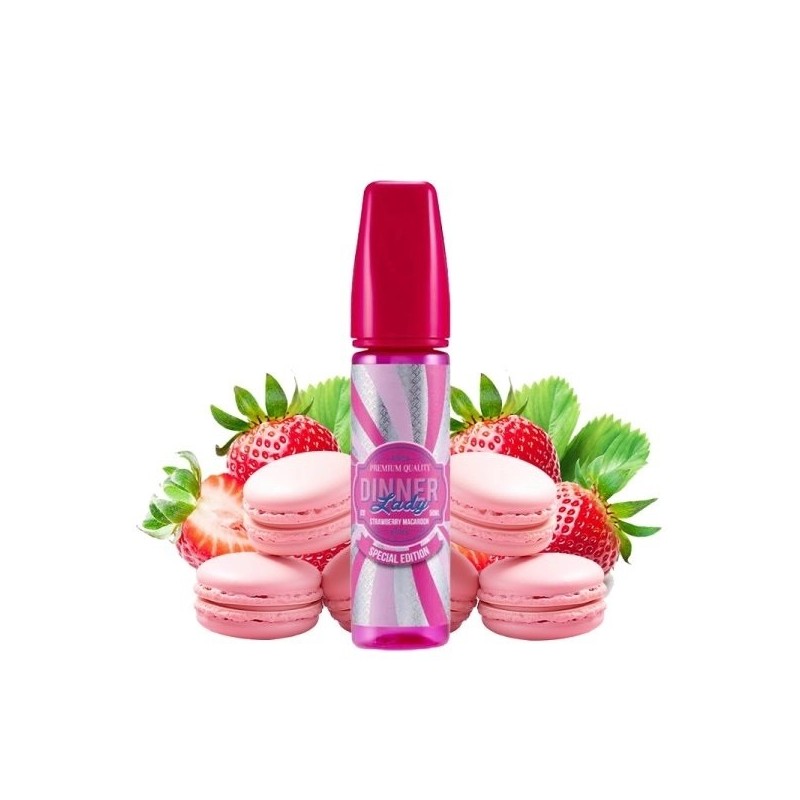 Strawberry Macaroon 0mg 50ml - Special Edition by Dinner Lady Strawberry Macaroon 0mg 50ml - Special Edition by Dinner Lady
