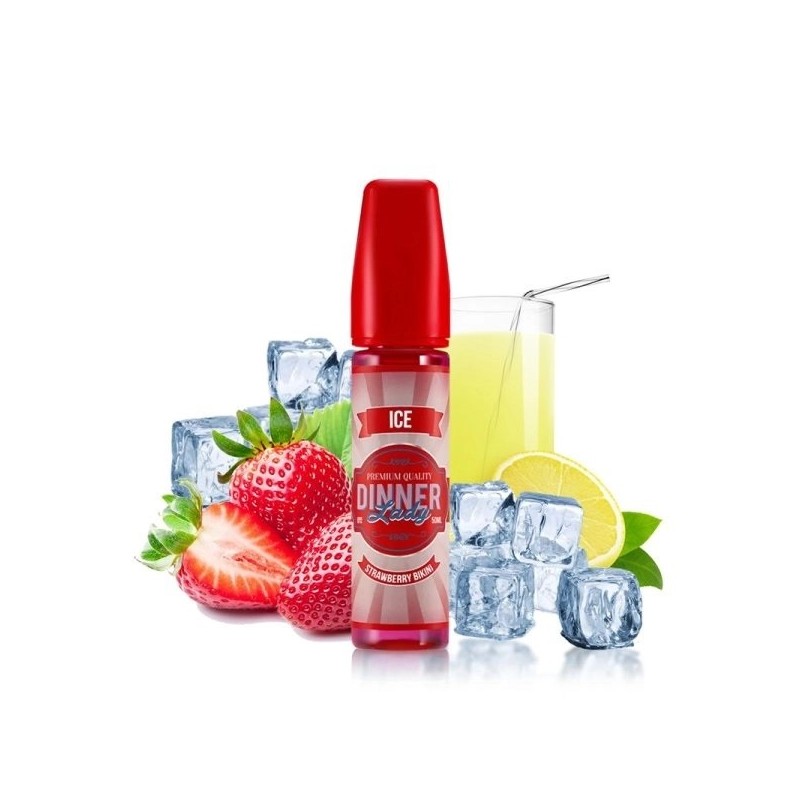 Strawberry Bikini Ice 0mg 50ml - Summer Holidays by Dinner Lady Strawberry Bikini Ice 0mg 50ml - Summer Holidays by Dinner Lady