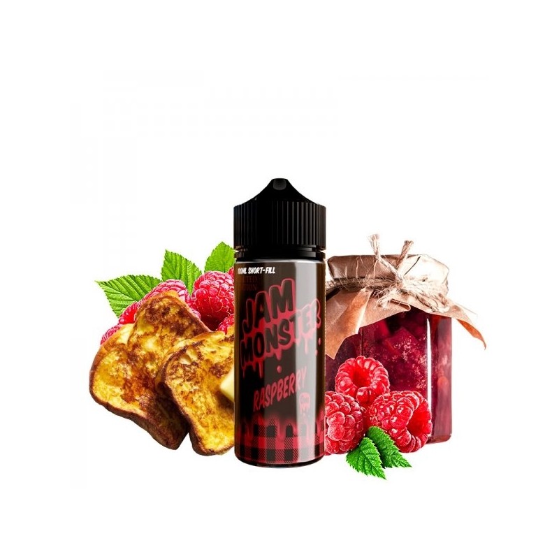 Raspberry 0mg 100ml - Jam Monster