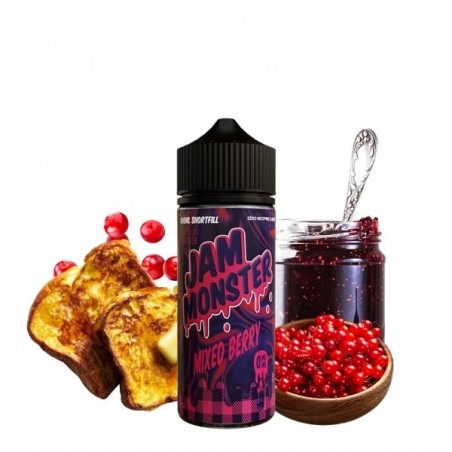 Mixed Berry 0mg 100ml - Jam Monster