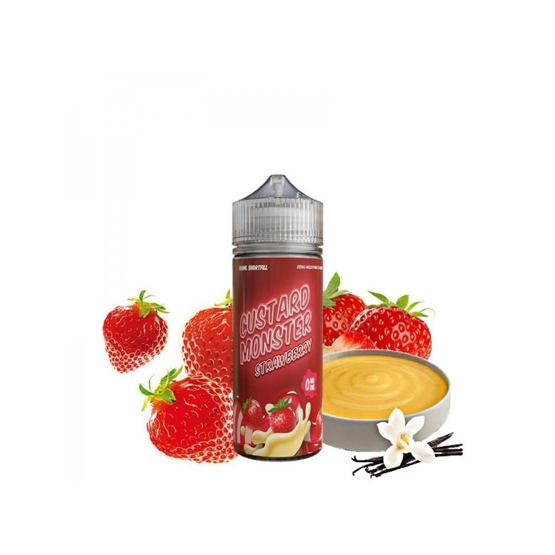 Strawberry Custard 0mg 100ml - Custard Monster