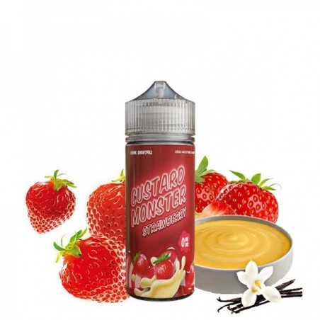 Strawberry Custard 0mg 100ml - Custard Monster