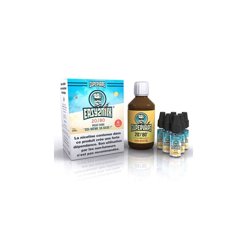 Easy2Mix 20PG/80VG 200ml 6mg - Supervape