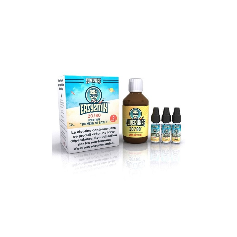 Easy2Mix 20PG/80VG 200ml 3mg - Supervape