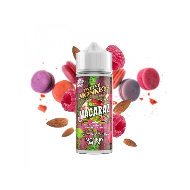 Macaraz Monkey Mix 0mg 100ml - Twelve Monkeys