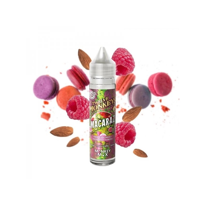 Macaraz Monkey Mix 0mg 50ml - Twelve Monkeys