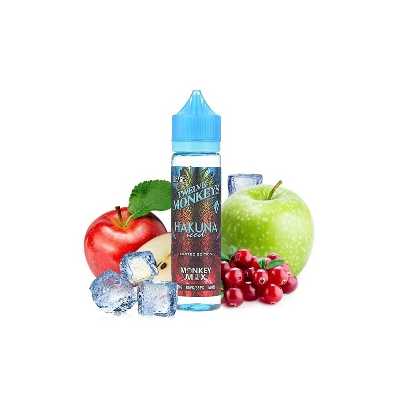 Hakuna Iced 0mg 50ml - Twelve Monkeys Ice Age