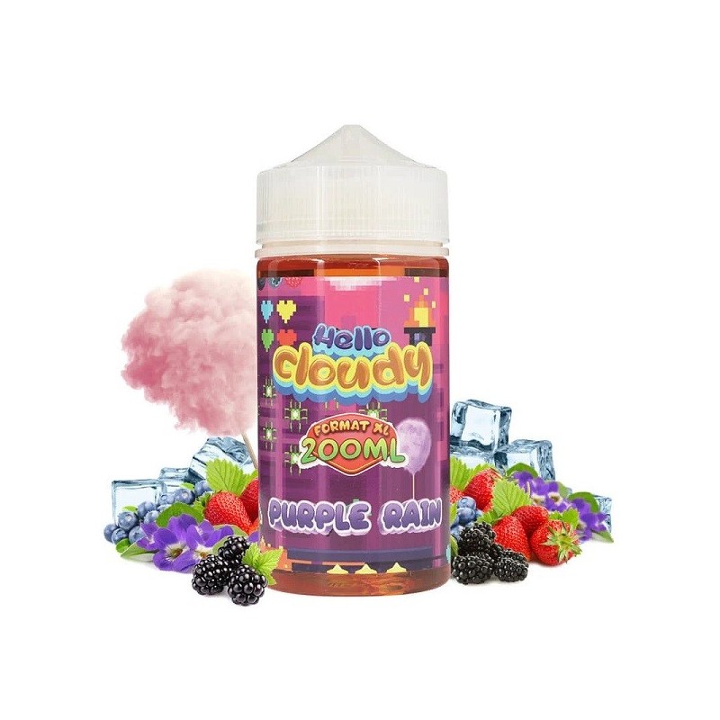 Purple Rain 0mg 200ml - Hello Cloudy Purple Rain 0mg 200ml - Hello Cloudy