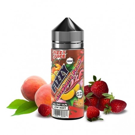 Strawberry Peach 0mg 100ml - Fizzy Juice