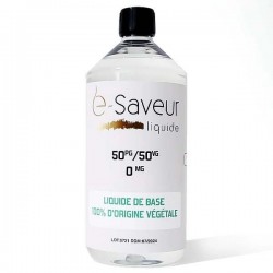 Base 50 PG/50 VG 0mg 1L - e-Saveur