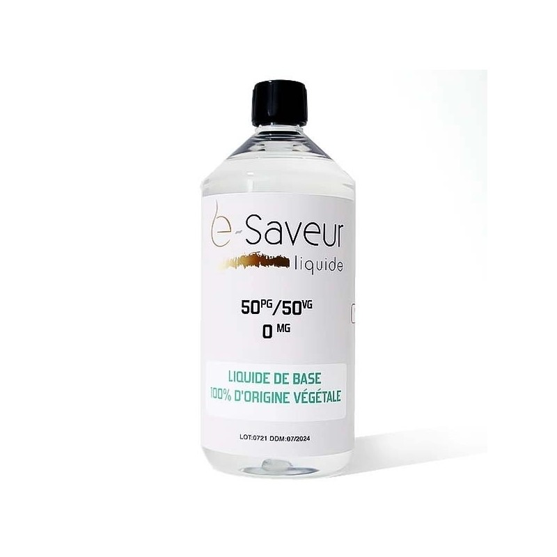 Base 50 PG/50 VG 0mg 1L - e-Saveur Base 50 PG/50 VG 0mg 1L - e-Saveur
