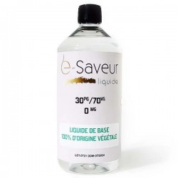 Base 30 PG/70 VG 0mg 1 L - e-Saveur