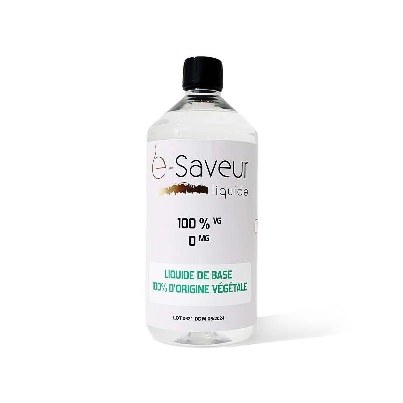 Base 100% VG 0mg 500 ml/1 L - e-Saveur Base 100% VG 0mg 500 ml/1 L - e-Saveur